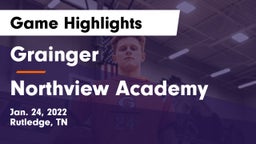 Grainger  vs Northview Academy Game Highlights - Jan. 24, 2022
