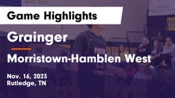 Grainger  vs Morristown-Hamblen West  Game Highlights - Nov. 16, 2023
