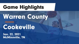 Warren County  vs Cookeville  Game Highlights - Jan. 22, 2021