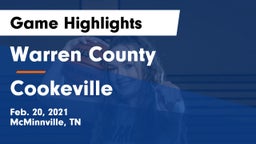 Warren County  vs Cookeville  Game Highlights - Feb. 20, 2021