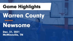 Warren County  vs Newsome  Game Highlights - Dec. 31, 2021