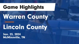 Warren County  vs Lincoln County  Game Highlights - Jan. 23, 2024