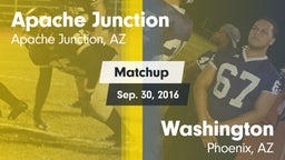 Matchup: Apache Junction vs. Washington  2016