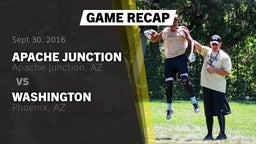 Recap: Apache Junction  vs. Washington  2016