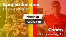 Matchup: Apache Junction vs. Combs  2016