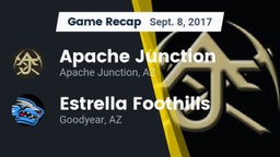 Recap: Apache Junction  vs. Estrella Foothills  2017