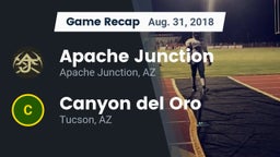 Recap: Apache Junction  vs. Canyon del Oro  2018
