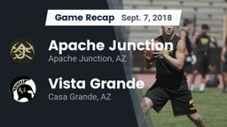 Recap: Apache Junction  vs. Vista Grande  2018