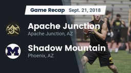 Recap: Apache Junction  vs. Shadow Mountain  2018