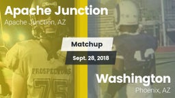 Matchup: Apache Junction vs. Washington  2018