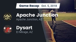 Recap: Apache Junction  vs. Dysart  2018