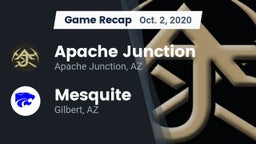 Recap: Apache Junction  vs. Mesquite  2020