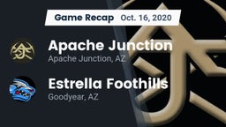 Recap: Apache Junction  vs. Estrella Foothills  2020