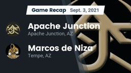 Recap: Apache Junction  vs. Marcos de Niza  2021