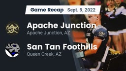 Recap: Apache Junction  vs. San Tan Foothills  2022