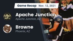 Recap: Apache Junction  vs. Browne  2021