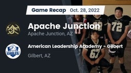 Recap: Apache Junction  vs. American Leadership Academy - Gilbert  2022