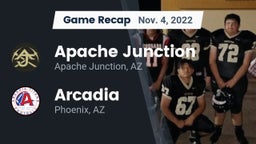 Recap: Apache Junction  vs. Arcadia  2022