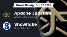 Recap: Apache Junction  vs. Snowflake  2023