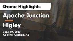 Apache Junction  vs Higley  Game Highlights - Sept. 27, 2019