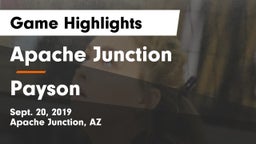 Apache Junction  vs Payson  Game Highlights - Sept. 20, 2019