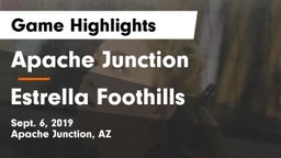 Apache Junction  vs Estrella Foothills  Game Highlights - Sept. 6, 2019