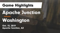 Apache Junction  vs Washington   Game Highlights - Oct. 15, 2019