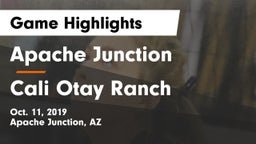 Apache Junction  vs Cali Otay Ranch  Game Highlights - Oct. 11, 2019