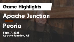 Apache Junction  vs Peoria  Game Highlights - Sept. 7, 2023
