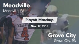 Matchup: Meadville High vs. Grove City  2016