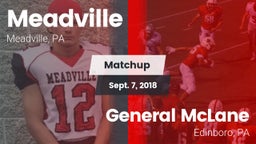 Matchup: Meadville High vs. General McLane  2018