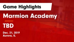 Marmion Academy  vs TBD Game Highlights - Dec. 21, 2019