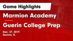 Marmion Academy  vs Guerin College Prep  Game Highlights - Dec. 27, 2019