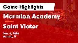 Marmion Academy  vs Saint Viator  Game Highlights - Jan. 4, 2020
