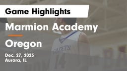 Marmion Academy  vs Oregon  Game Highlights - Dec. 27, 2023
