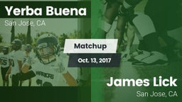 Matchup: Yerba Buena High vs. James Lick  2017