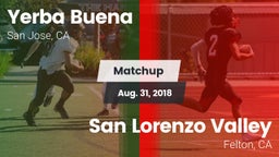 Matchup: Yerba Buena High vs. San Lorenzo Valley  2018