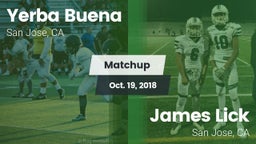 Matchup: Yerba Buena High vs. James Lick  2018