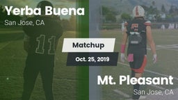 Matchup: Yerba Buena High vs. Mt. Pleasant  2019