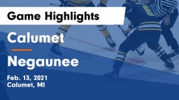 Calumet  vs Negaunee Game Highlights - Feb. 13, 2021