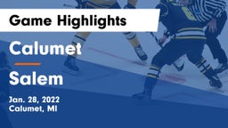 Calumet  vs Salem  Game Highlights - Jan. 28, 2022