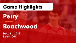Perry  vs Beachwood  Game Highlights - Dec. 11, 2018