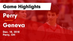 Perry  vs Geneva  Game Highlights - Dec. 18, 2018