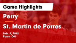 Perry  vs St. Martin de Porres Game Highlights - Feb. 6, 2019