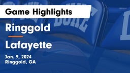 Ringgold  vs Lafayette  Game Highlights - Jan. 9, 2024