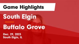 South Elgin  vs Buffalo Grove  Game Highlights - Dec. 29, 2023