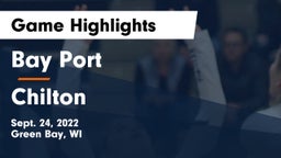 Bay Port  vs Chilton  Game Highlights - Sept. 24, 2022