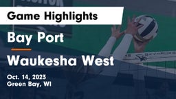 Bay Port  vs Waukesha West  Game Highlights - Oct. 14, 2023