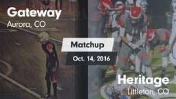 Matchup: Gateway High vs. Heritage  2016