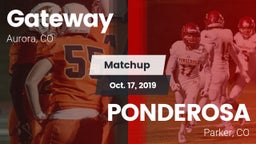 Matchup: Gateway High vs. PONDEROSA  2019